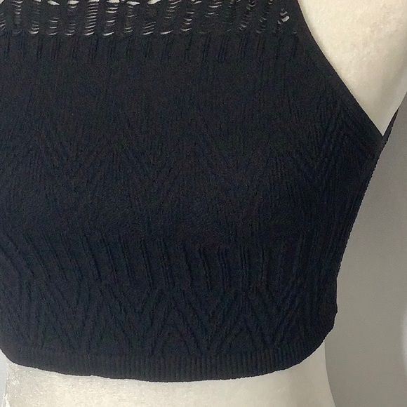 Free People So Bright Seamless Longline Halter Bralette Size M - Picture 9 of 16